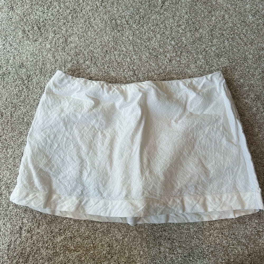Free People Crisp White Mini Skirt